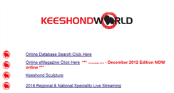Desktop Screenshot of keeshondworld.com