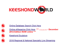Tablet Screenshot of keeshondworld.com